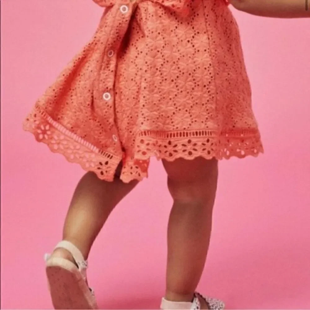 For Love and Lemons Lil Lemons Bloom Eyelet Romper 12-18mo